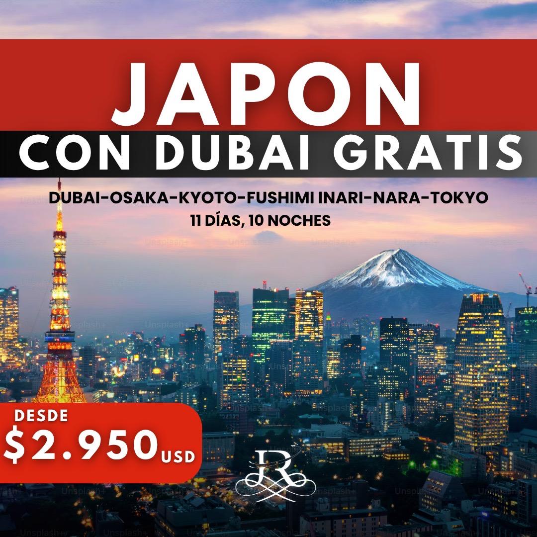 Japon con Dubai gratis Japon con Dubai gratis